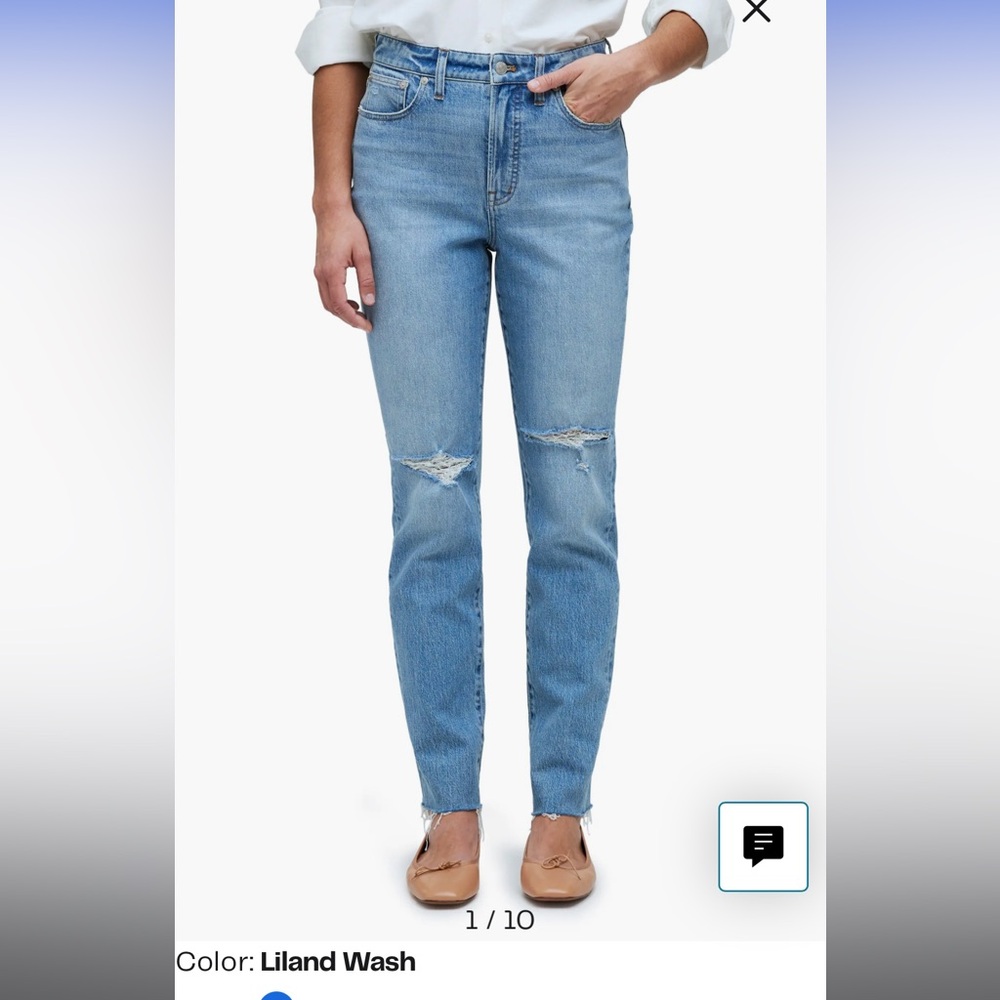 Madewell “The Perfect Vintage Jean” Cropped size 28